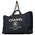 Borsa a spalla Chanel Deauville con catena Blu navy