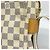Borsa a Spalla Naviglio Damier Azur di Louis Vuitton Bianco - vista 9