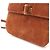 Borsa a spalla in suede marrone Gancini di Salvatore Ferragamo - vista 7