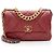 Gabrielle Borsa a Spalla Grande in Pelle di Capra 19 di Chanel Rosso