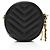 Borsa a tracolla piccola Saint Laurent Matelasse Leather Monogram Bubble Nero - vista 3