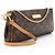 Clutch Eva in tela Monogram Louis Vuitton Marrone - vista 2