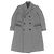 Abrigo Double Chester de Hermès en lana Super 100s y cuero de cordero Gris