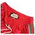 Bermuda de poliéster com patch logo Gucci e linha web Vermelho - vista 3
