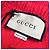 Bermuda de poliéster com patch logo Gucci e linha web Vermelho - vista 6