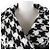Timeless Chanel COCO Mark Button Tweed Wool Blend Jacket Black White - view 4
