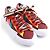 Nike KAWS Sacai Blazer Low Leder Sneakers Rot - Ansicht 3