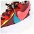 Nike KAWS Sacai Blazer Low Leder Sneakers Rot - Ansicht 9