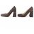 Décolleté in Suede TOWER di Bottega Veneta Marrone Bronzo - vista 4