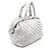 Borsa Chanel Coco Cocoon in pelle argentata Argento - vista 2