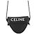 Céline Borsa a Spalla in Pelle Mini Triangle di Celine Nero