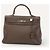 Birkin Borsa Hermès Kelly 35 in pelle Clémence marrone - vista 4