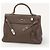 Birkin Borsa Hermès Kelly 35 in pelle Clémence marrone - vista 5