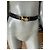 Cinturón Céline de cuero negro con hebilla dorada - vista 5