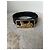 Cinturón Céline de cuero negro con hebilla dorada - vista 7