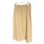 Falda maxi Issey Miyake Plantation beige de algodón