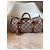 Borsa Boston Céline Triomphe Tela e Pelle Marrone - vista 3