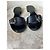 Christian Dior Mules com Fivela e Cadeado em Couro Preto - vista 4