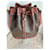 Borsa a secchiello Céline Macadam marrone pelle  - vista 5