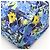 Borsa Tote Prada TESSUTO STAMPATO Blu Multicolore - vista 5