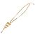 Collana in metallo con perle finte dorate e leone Coco Mark di Chanel D'oro - vista 4