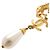Collana in metallo con perle finte dorate e leone Coco Mark di Chanel D'oro - vista 6