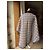 Poncho reversible de lana a cuadros Weekend Max Mara Castaño Multicolor Beige - vista 5
