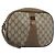 GUCCI GG Supreme Web Sherry Line Clutch Bag PVC Beige Oro 89 01 034 Auth LNZ056
