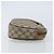 GUCCI GG Supreme Web Sherry Line Clutch Bag PVC Beige Oro 89 01 034 Auth LNZ056 - vista 3