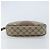 GUCCI GG Supreme Web Sherry Line Clutch Bag PVC Beige Oro 89 01 034 Auth LNZ056 - vista 6