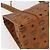 Borsa tote MCM Logogram Vicetos in PVC marrone e oro Auth gh1847 D'oro - vista 15
