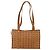 Borsa tote MCM Logogram Vicetos in PVC marrone e oro Auth gh1847 D'oro - vista 2