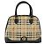 Borsa a Mano Burberrys Nova Check PVC Beige Oro Auth bs33587 D'oro - vista 13