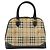 Borsa a Mano Burberrys Nova Check PVC Beige Oro Auth bs33587 D'oro - vista 2