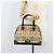 Borsa a Mano Burberrys Nova Check PVC Beige Oro Auth bs33587 D'oro - vista 24