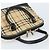 Borsa a Mano Burberrys Nova Check PVC Beige Oro Auth bs33587 D'oro - vista 6