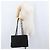 Borsa Tote Prada in nylon nero argento Auth bs32790 - vista 27