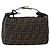 Borsa a mano in tela Zucca FENDI nera e marrone Auth bs33679 Nero - vista 2