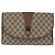 GUCCI GG Supreme Web Sherry Line Clutch Bag PVC Beige 156 01 031 Auth fm5185 - vista 13