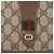 GUCCI GG Supreme Web Sherry Line Clutch Bag PVC Beige 156 01 031 Auth fm5185 - vista 17