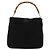 Bamboo Borsa a Mano in Bambù GUCCI Camoscio Nero Oro 001 3754 1638 Auth ep13532 D'oro - vista 13