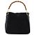 Bamboo Borsa a Mano in Bambù GUCCI Camoscio Nero Oro 001 3754 1638 Auth ep13532 D'oro - vista 2