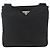 Borsa a Spalla PRADA in Nylon Nero Argento Autentica bs32792 - vista 2