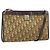 Borsa a Spalla in Tela Trotter Christian Dior Marrone Oro Auth 172857 D'oro
