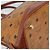 MCM Vicetos Logogram Borsa a Mano PVC Pelle Marrone Oro Auth gh1798 D'oro - vista 14