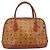 MCM Vicetos Logogram Borsa a Mano PVC Pelle Marrone Oro Auth gh1798 D'oro - vista 2