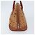 MCM Vicetos Logogram Borsa a Mano PVC Pelle Marrone Oro Auth gh1798 D'oro - vista 3
