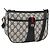 Borsa a Spalla Gucci GG Supreme Sherry Line PVC Blu Navy Oro 89 02 032 Auth ARZ238 D'oro