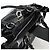 Borsa a mano Gancini in pelle verniciata nera e argento Auth BA11053 di Salvatore Ferragamo - vista 6