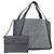 Autre Marque Stella McCartney Tote Bag aus Polyester Grau Silber Auth 172985 Braun